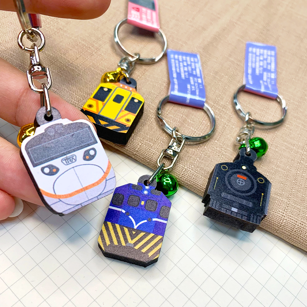 太魯閣列車迷你木質鑰匙扣吊飾火車台鐵- 線上購物- 新格子創意設計